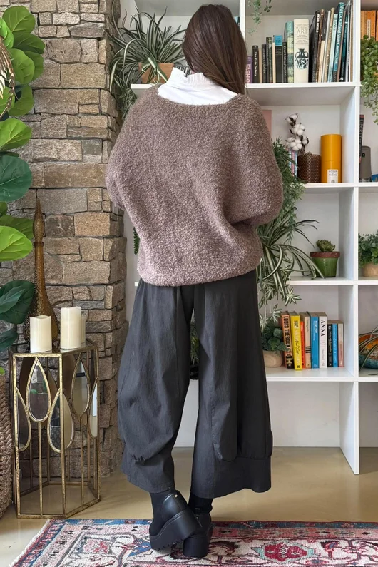 Lola Boucle Slouch Knit Earth